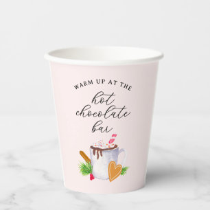 Hot Chocolate Bar Paper Cups