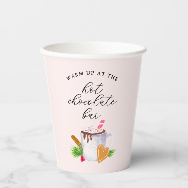 Hot Chocolate Bar Paper Cups (Front)