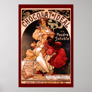 Hot Chocolate Beverage French Ad Print