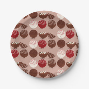 Hot Chocolate Bomb Food Paper Plate