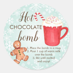 Hot Chocolate bomb sticker