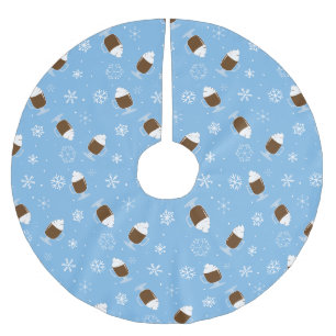 Hot Chocolate Brushed Polyester Tree Skirt
