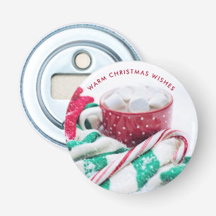 Hot Chocolate & Candy Cane Christmas Bottle Opener