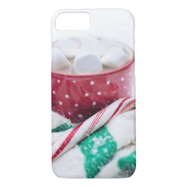 Hot Chocolate & Candy Cane Christmas Case-Mate iPhone Case (Back)