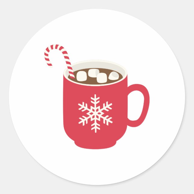 Hot Chocolate Classic Round Sticker (Front)