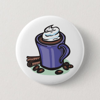 hot chocolate cocoa 2 inch round button
