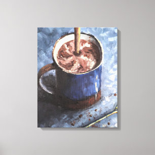 Hot Chocolate Coffe Morning Mood Canvas Print