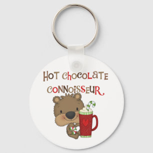 Hot Chocolate Connoisseur Boy Bear Keychain