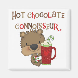 Hot Chocolate Connoisseur Boy Bear Magnet