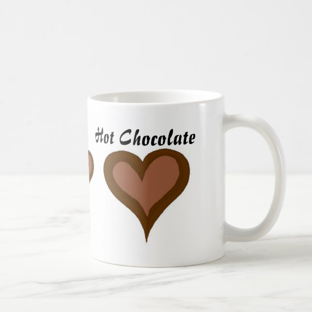 Hot Chocolate Hearts Coffee Mug (Right)