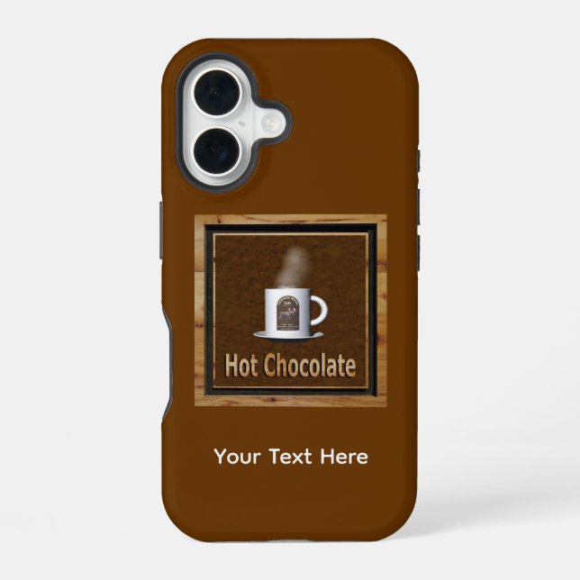 Hot Chocolate iPhone 16 Case (Back)
