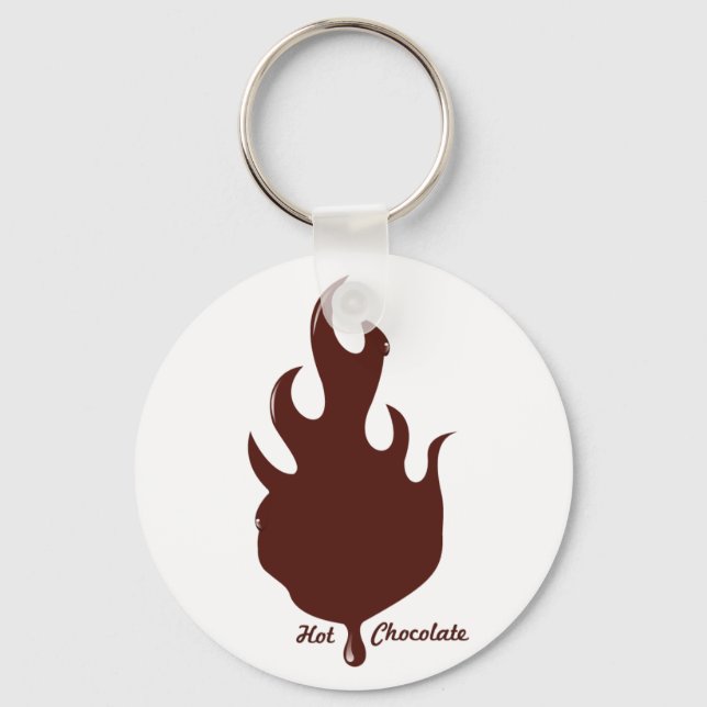 Hot Chocolate Keychain (Front)