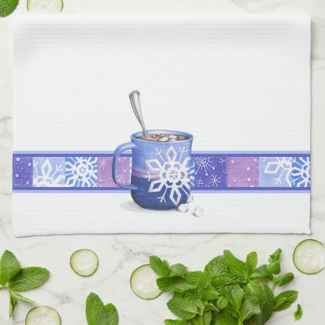 Hot Chocolate Kitchen Towel (Folded)