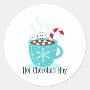 Hot Chocolate Mug Classic Round Sticker