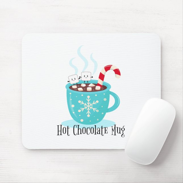 Hot Chocolate Mug Mouse Pad (With Mouse)