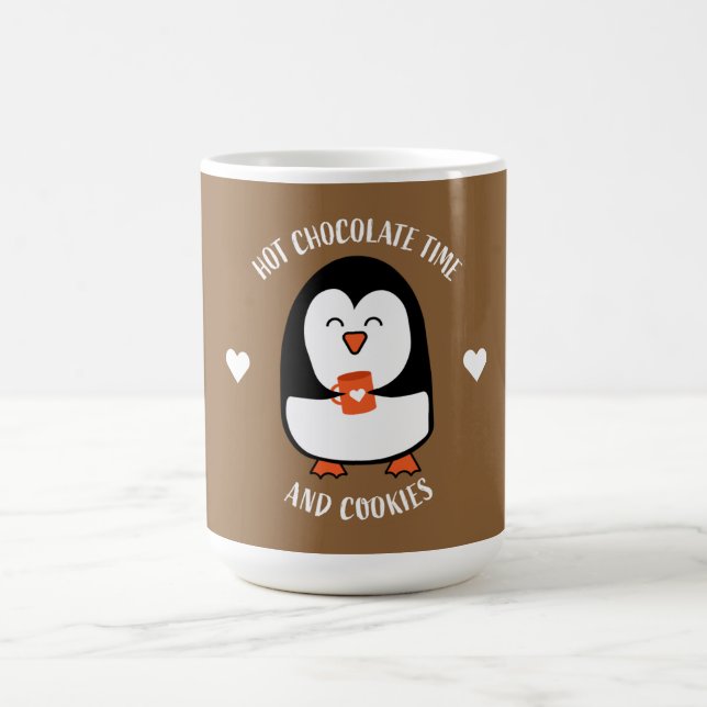Hot Chocolate Penguin Drinker  Magic Mug (Center)