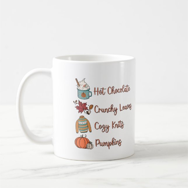 Hot Chocolate Personalized Coffee Mug (Left)