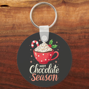 Hot Chocolate Season Christmas Lovers Keychain