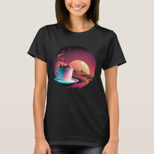 Hot Chocolate Synthwave 80s Retrowave Aesthetic 1 T-Shirt