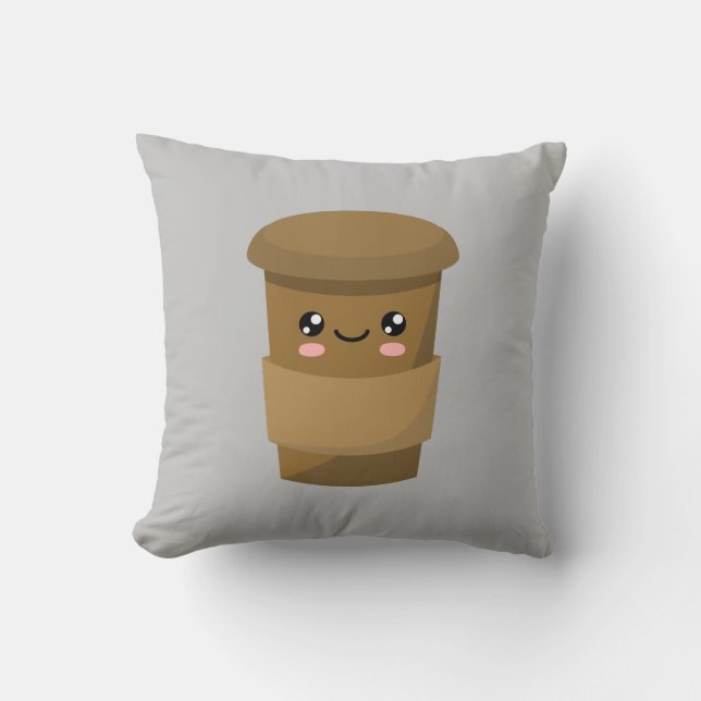 Hot Chocolate Throw Pillow (Front)
