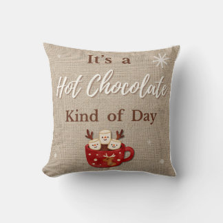 Hot Chocolate Throw Pillow