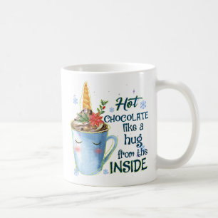 Hot Chocolate Unicorn   Cozy Unicorn Winter Coffee Mug