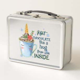 Hot Chocolate Unicorn Metal Lunch Box