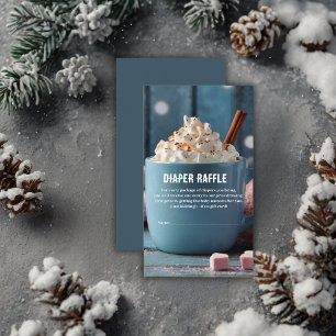 Hot Chocolate w/ Whipped Cream Cozy Baby Shower Enclosure Card