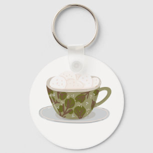 Hot Chocolate With Marshmallows Keychain