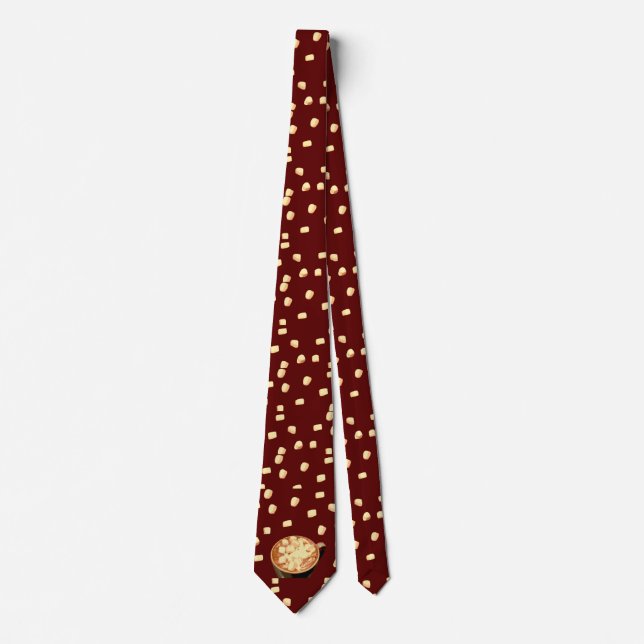Hot Chocolate with Marshmallows Neck Tie (Front)