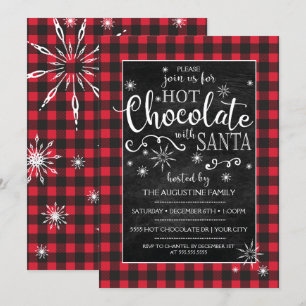 Hot Chocolate with Santa Invitation
