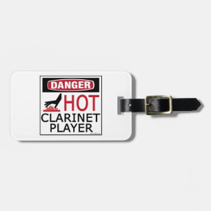 Hot Clarinet Player Luggage Tag