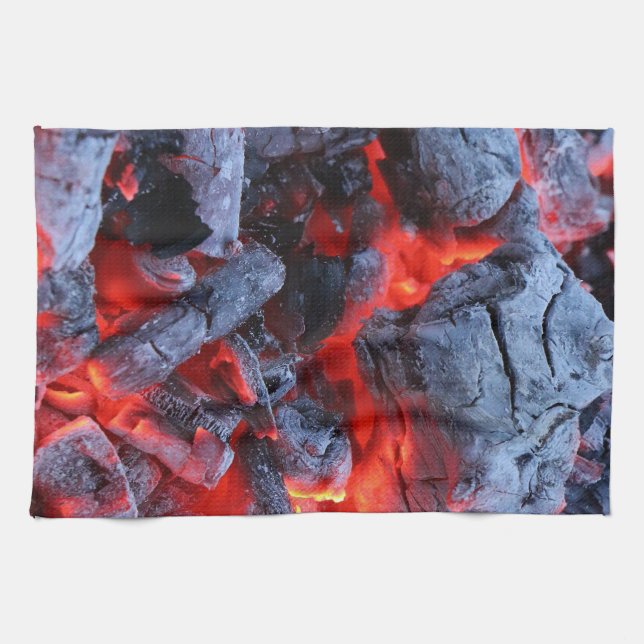 Hot coals kitchen towel (Horizontal)