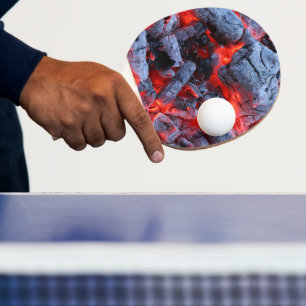 Hot coals ping pong paddle