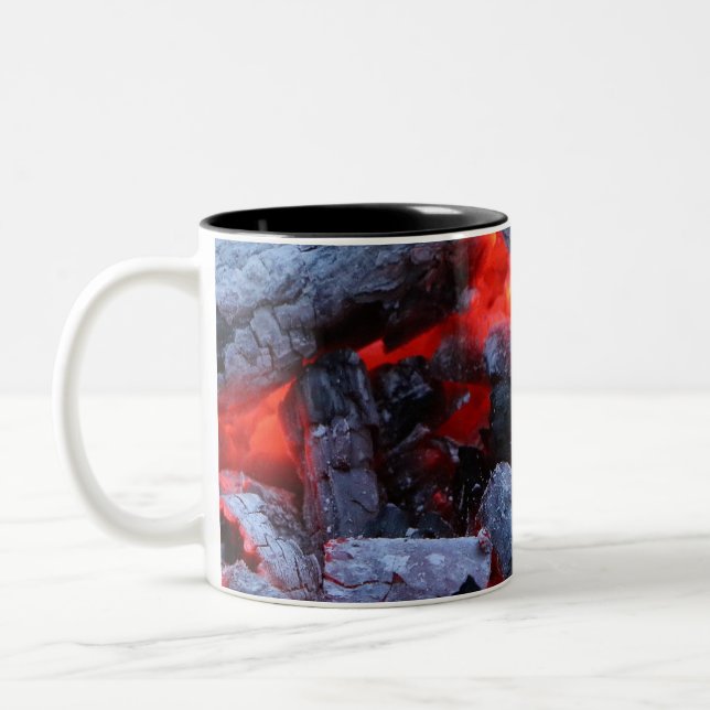 Hot coals Two-Tone coffee mug (Left)