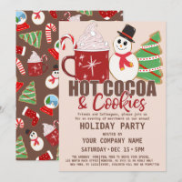 Hot Cocoa and Cookies Quote Cute Corporate Holiday