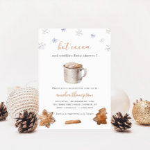 Hot Cocoa and Cookies Winter Baby Shower