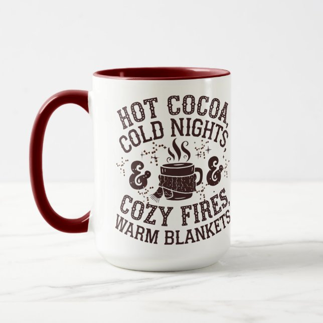 Hot Cocoa and Cozy Nights Mug (Left)