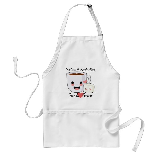 Hot Cocoa and Marshmallow Apron (Front)