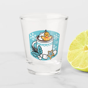 Hot Cocoa and Winter Charm - Snow Fall Cocoa Calls Shot Glass