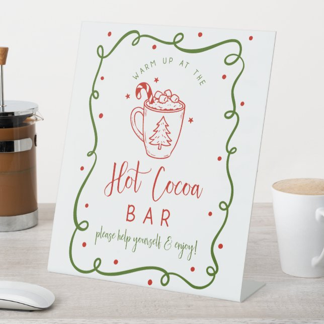 Hot Cocoa bar sign (In SItu)