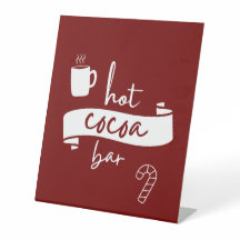 Hot Cocoa Bar Table Top Sign
