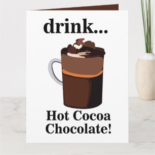 Hot Cocoa Chocolate Birthday  Card