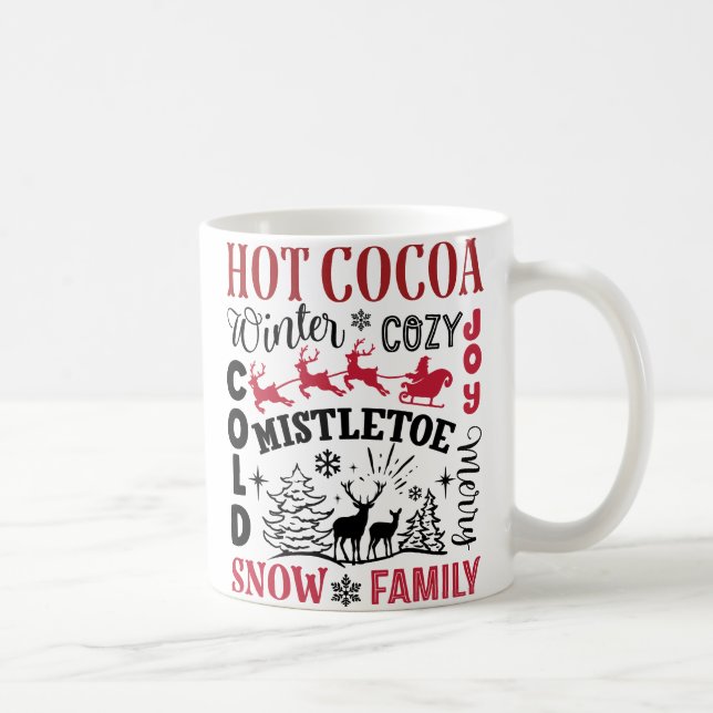 Hot Cocoa Christmas  Coffee Mug (Right)