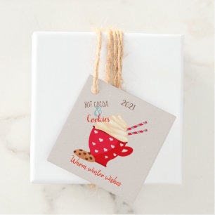 Hot Cocoa Christmas Favour Tags