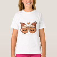 Hot Cocoa Couple T-Shirt – Cozy Winter Vibes