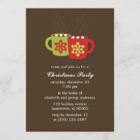 Hot Cocoa Holiday Party Invitations