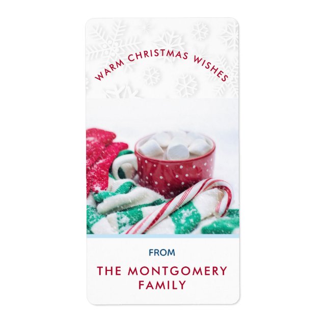 Hot Cocoa Marshmallows & Candy Cane Christmas Gift (Front)
