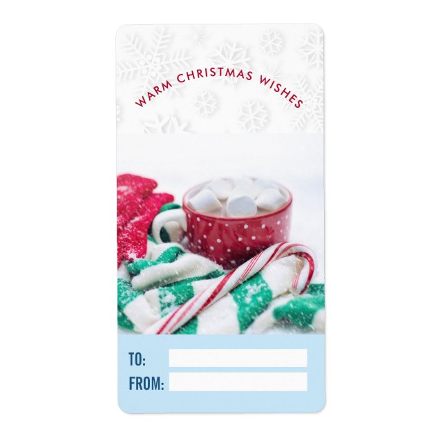 Hot Cocoa Marshmallows & Candy Cane Christmas Gift (Front)