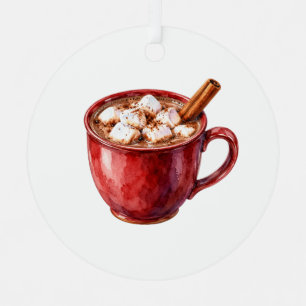 Hot Cocoa Ornament with Marshmallows